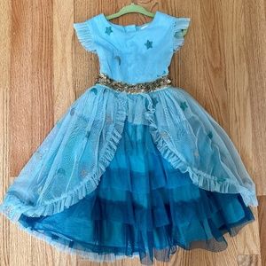 Mini Boden Celeste Tulle Tiered Party Dress Size 3-4